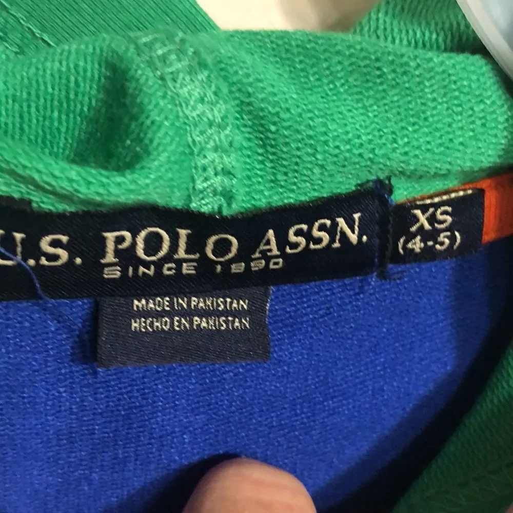 NWT. U.S. Polo Assn.Boys Small 4-5 Light Weight Hoodie
